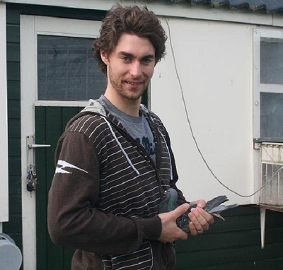 Marcel Bruinsma, Nederlands Canadees speler van het Nederlands IJshockey team met de Bruinsma Bird